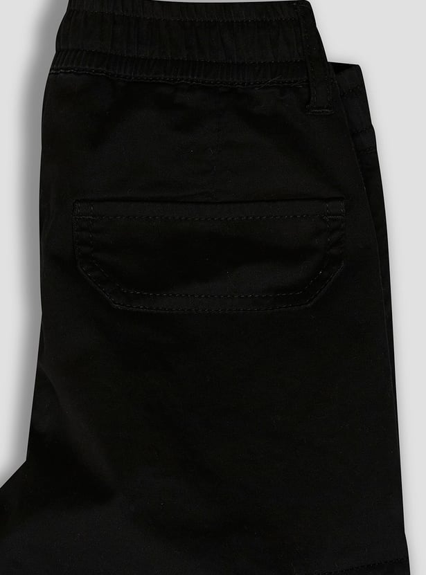 RUFF KIDS Boys Solid Elasticated Cargos