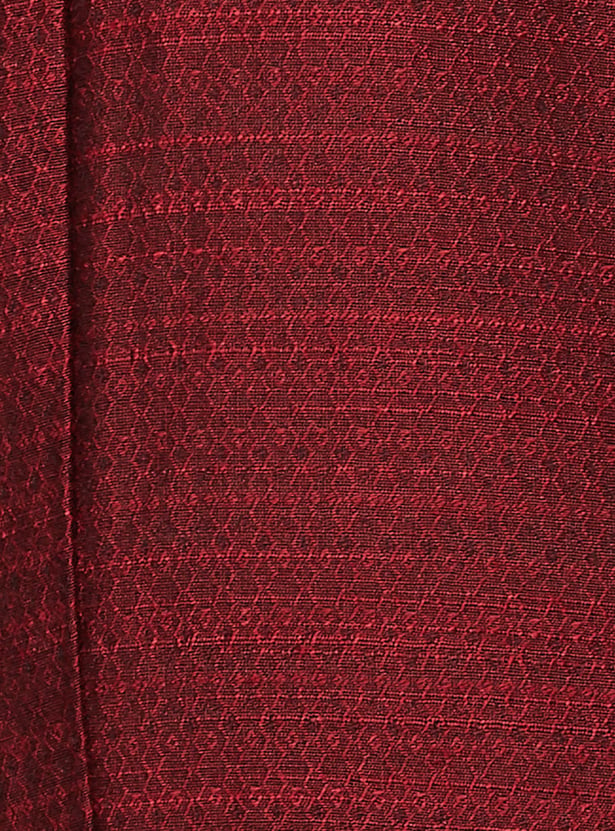 SPAN Woven Design Straight Pants