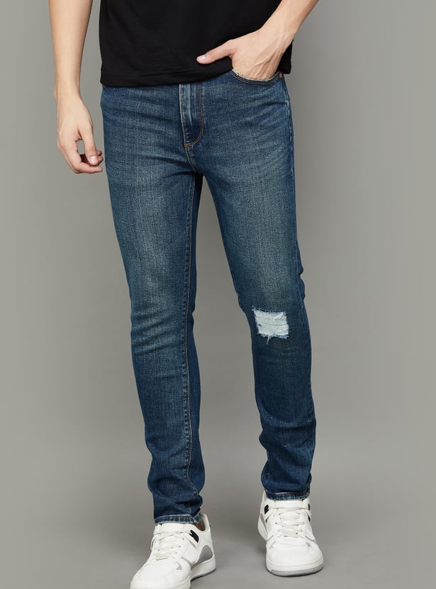 UNITED COLORS OF BENETTON Washed Regular Tapered Jeans