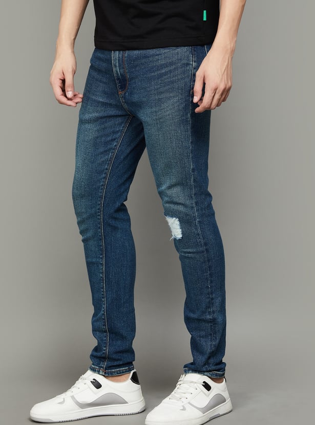 UNITED COLORS OF BENETTON Washed Regular Tapered Jeans