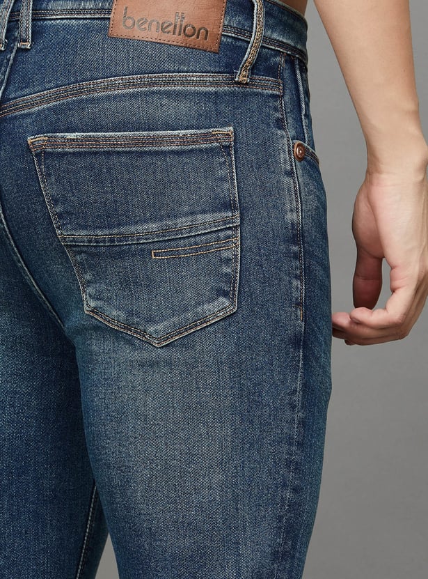 UNITED COLORS OF BENETTON Washed Regular Tapered Jeans
