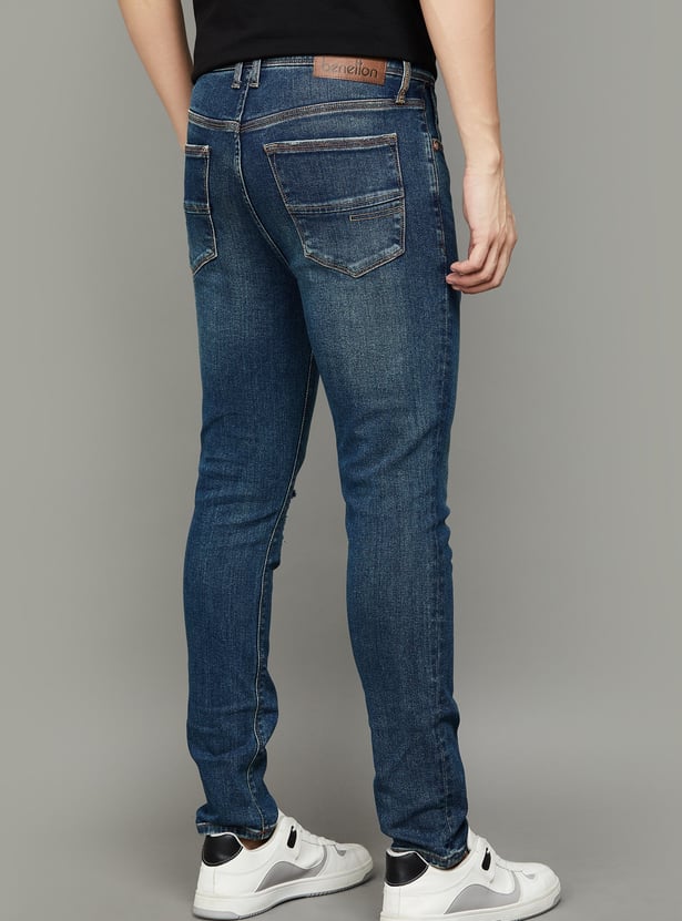 UNITED COLORS OF BENETTON Washed Regular Tapered Jeans