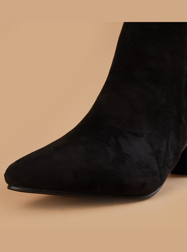 GINGER Embellished Block-Heel Ankle Boots