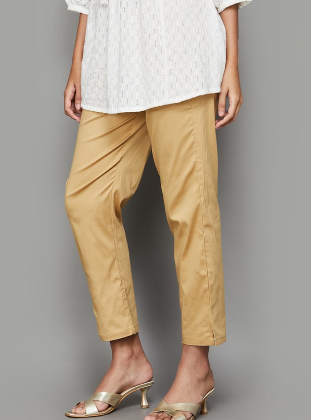 AURELIA Solid Straight Pants