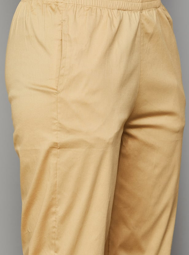 AURELIA Solid Straight Pants