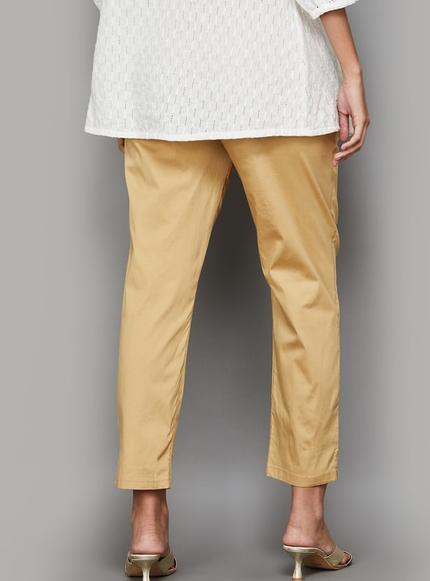 AURELIA Solid Straight Pants