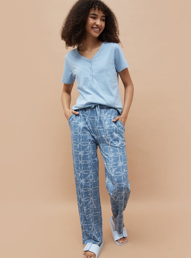 GINGER Printed T-shirt with Pyjama