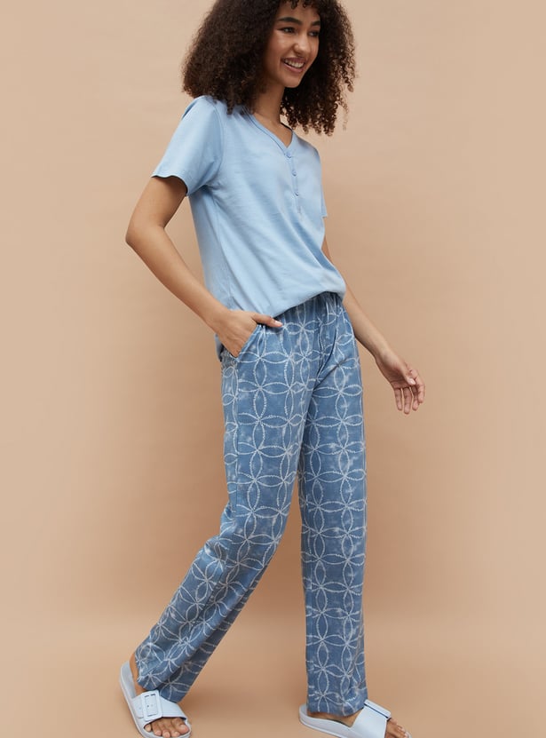 GINGER Printed T-shirt with Pyjama