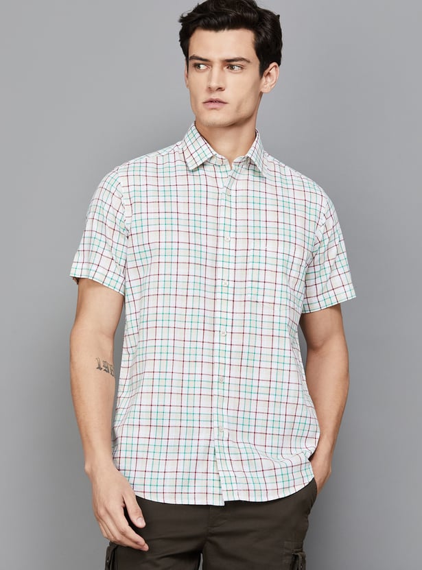 COLORPLUS Checked Regular Fit Shirt