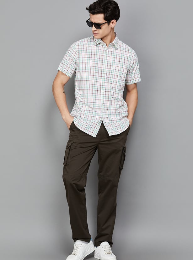 COLORPLUS Checked Regular Fit Shirt