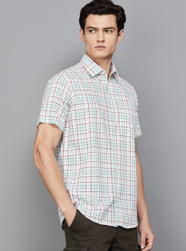 COLORPLUS Checked Regular Fit Shirt