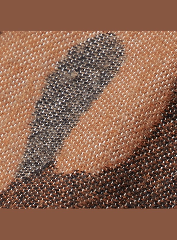 GINGER Patterned Tassel Detail Stole