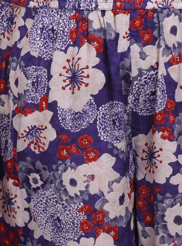 W Floral Print Straight Kurta Set