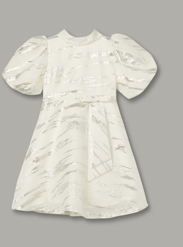 PEPPERMINT Girls Jacquard A-line Dress