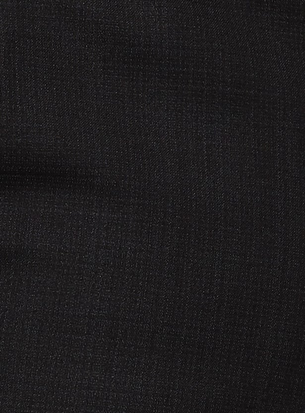 LOUIS PHILIPPE Solid Slim Straight Formal Trousers