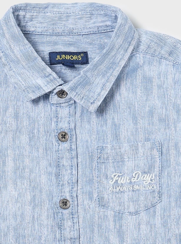 JUNIORS Boys Striped Shirt