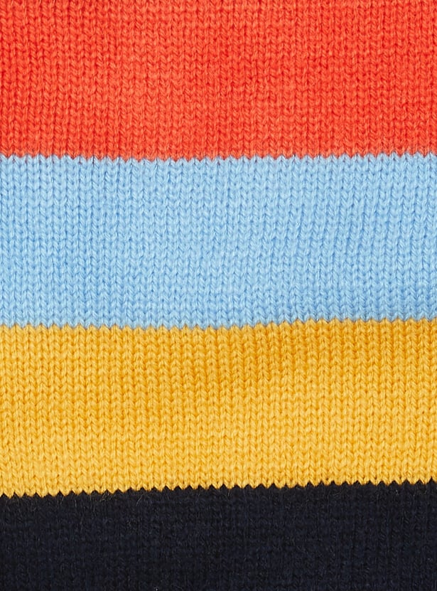 JUNIORS Boys Striped Hooded Sweater