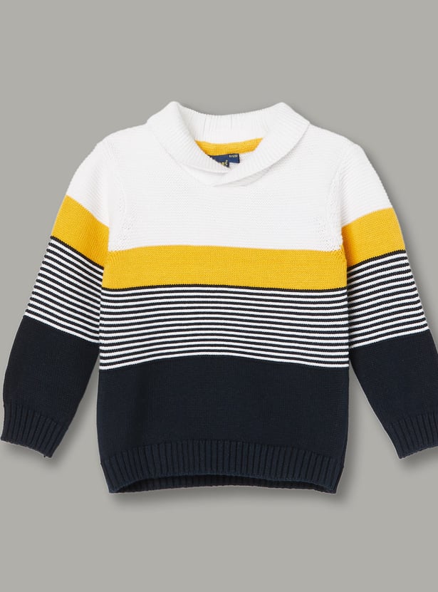 JUNIORS Boys Striped Sweater