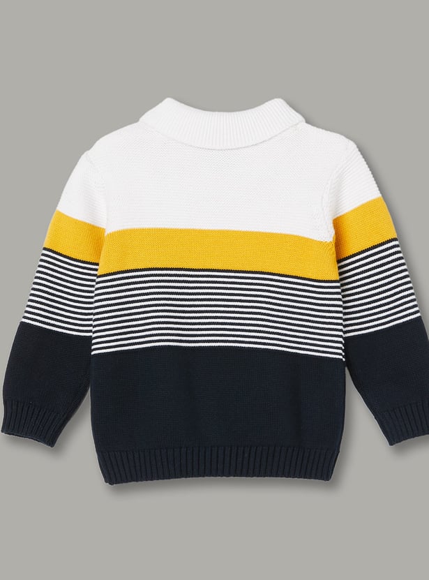 JUNIORS Boys Striped Sweater