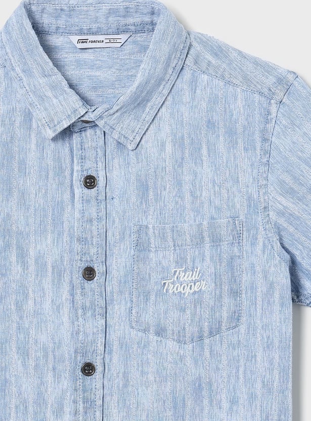 FAME FOREVER Boys Striped Shirt
