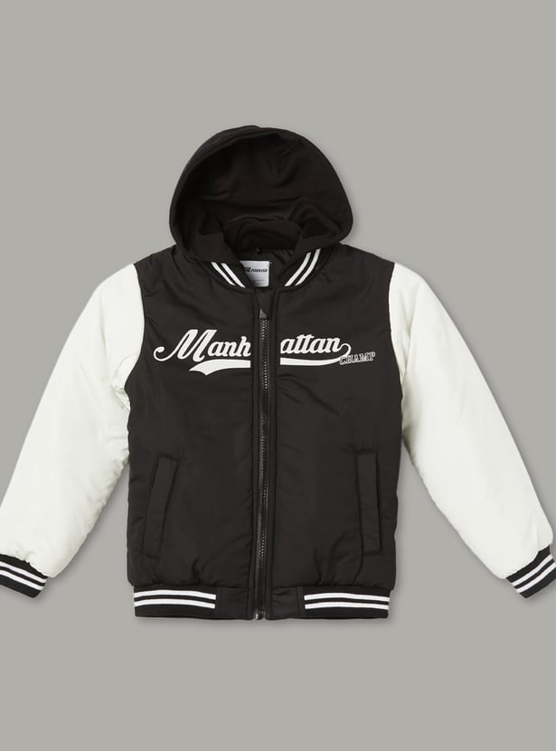 FAME FOREVER Boys Colourblock Bomber Jacket