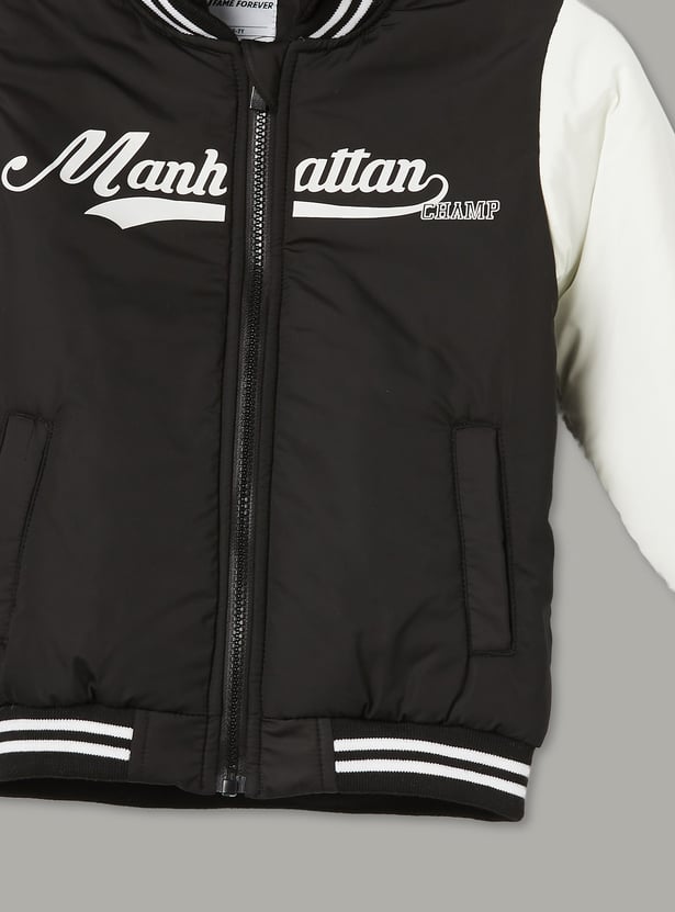 FAME FOREVER Boys Colourblock Bomber Jacket