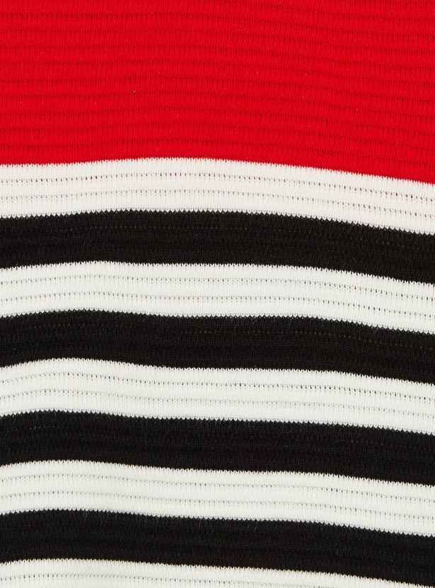 FAME FOREVER Striped Sweater