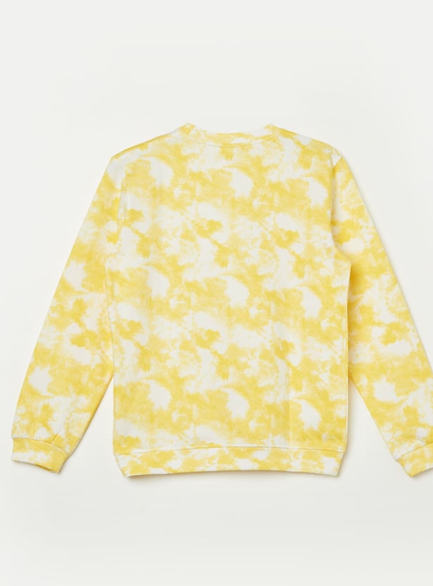 FAME FOREVER Boys Tie-Dye Print Sweatshirt
