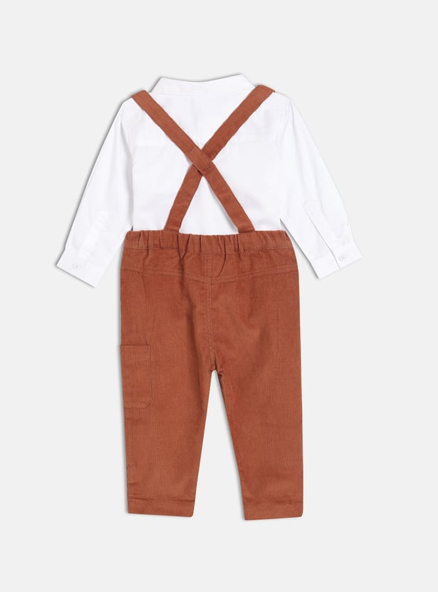 FS MINI KLUB Boys Corduroy Dungarees with Shirt