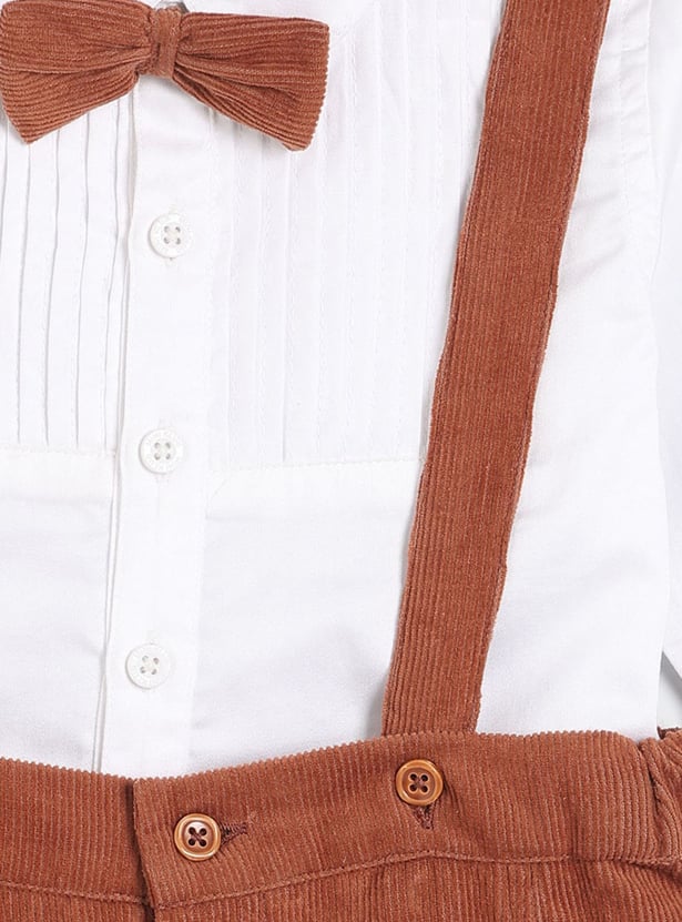 FS MINI KLUB Boys Corduroy Dungarees with Shirt
