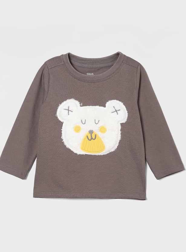 FS MINI KLUB Boys Bear Applique T-shirt with Pants
