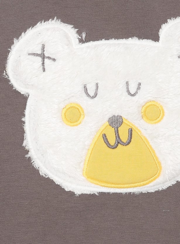 FS MINI KLUB Boys Bear Applique T-shirt with Pants