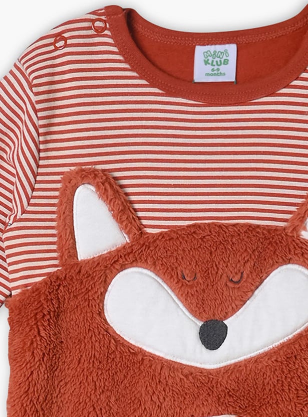 FS MINI KLUB Boys Fox Footed Sleepsuit