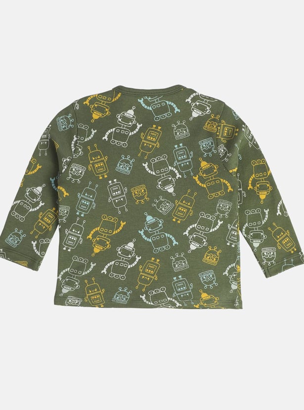 FS MINI KLUB Boys Printed T-shirt - Pack of 2
