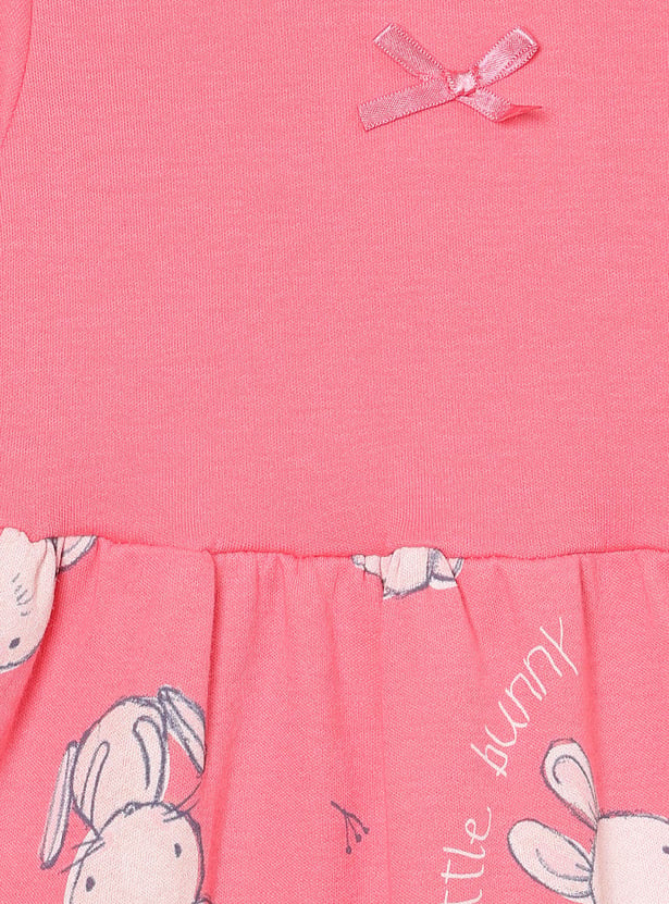 FS MINI KLUB Girls Printed A-line Dress - Pack of 2