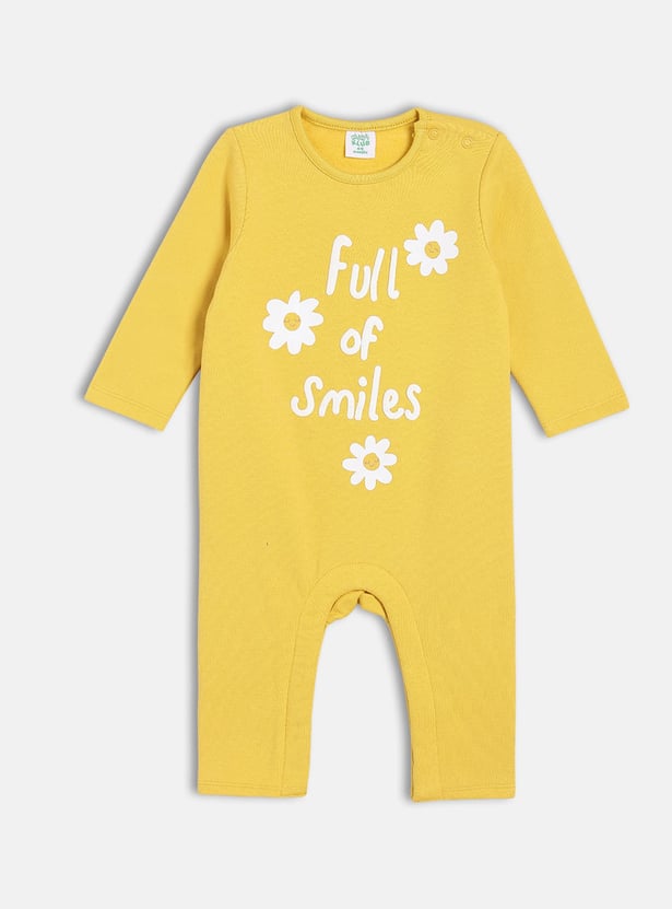 FS MINI KLUB Girls Printed Rompers - Pack of 2