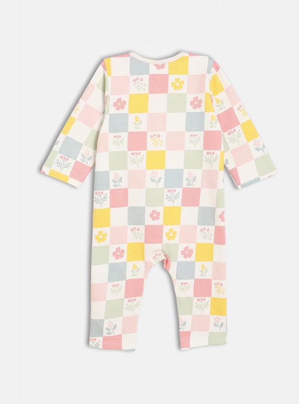FS MINI KLUB Girls Printed Rompers - Pack of 2