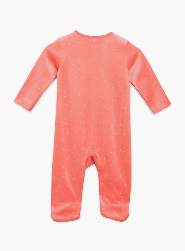 FS MINI KLUB Girls Embroidered Sleepsuit