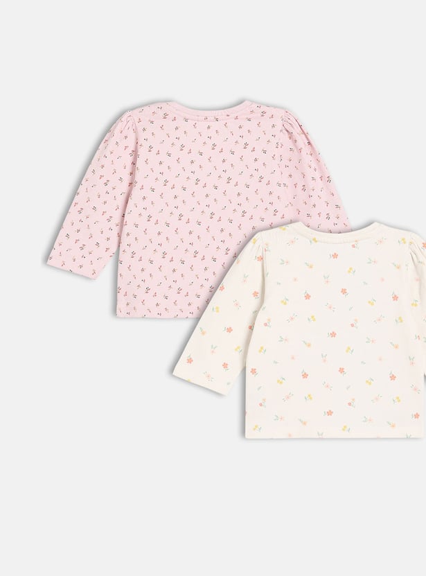 FS MINI KLUB Girls Printed Top - Pack of 2