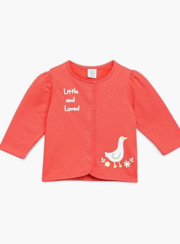 FS MINI KLUB Girls Printed T-shirt - Pack of 2