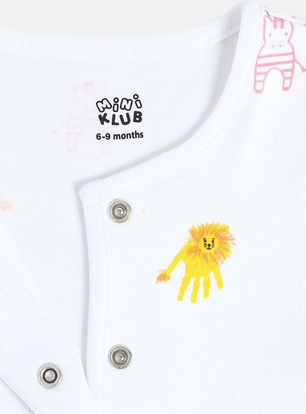 FS MINI KLUB Girls Printed Top - Pack of 2