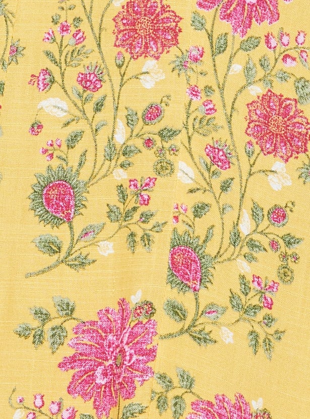 W Floral Print Flared Kurta Set