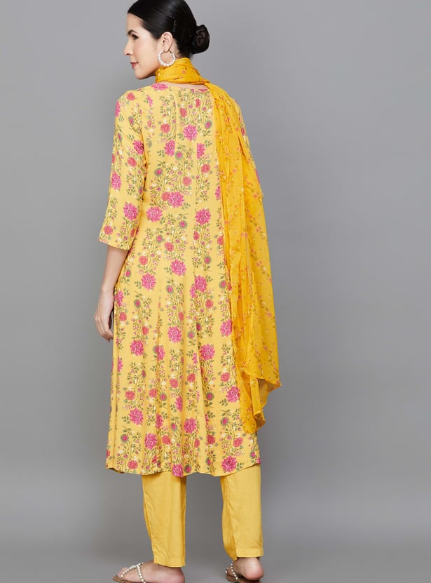 W Floral Print Flared Kurta Set