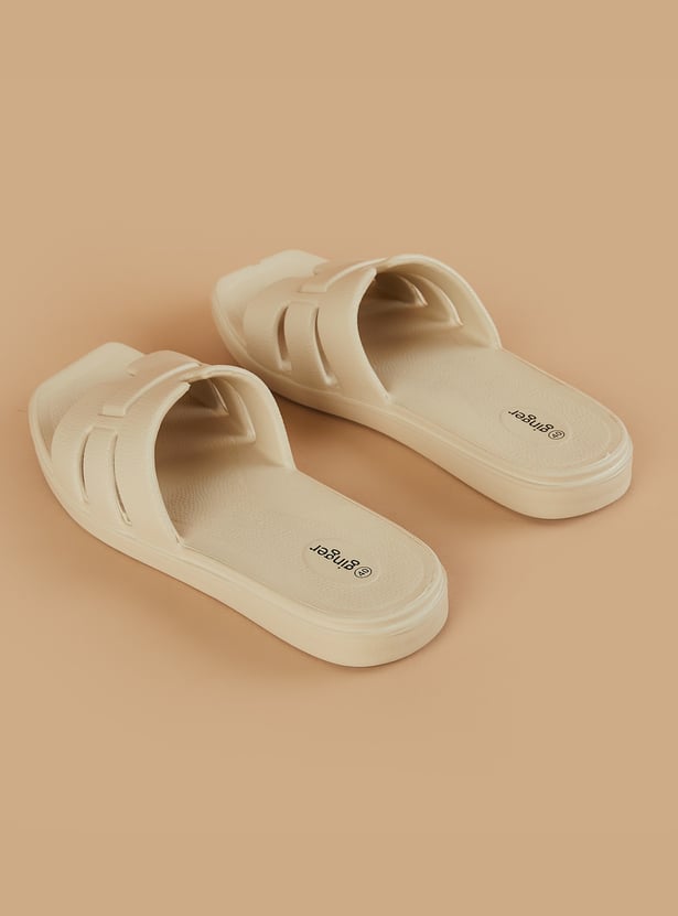 GINGER Textured Cut-Out Flats