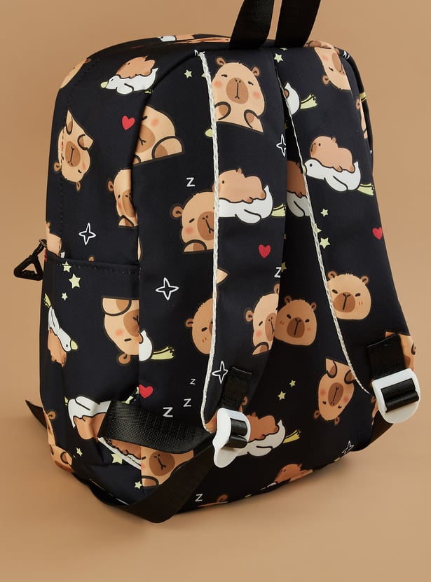 GINGER Girls Printed Backpack