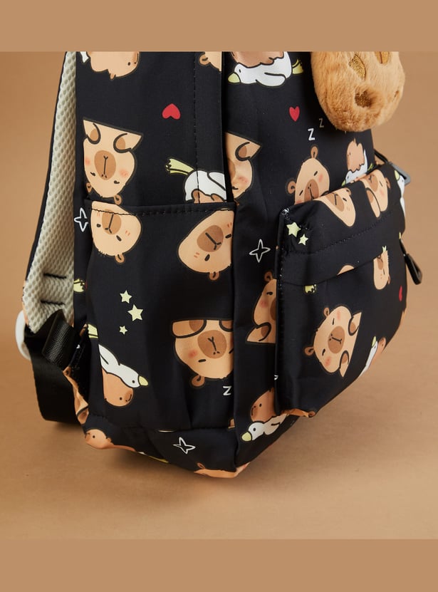 GINGER Girls Printed Backpack