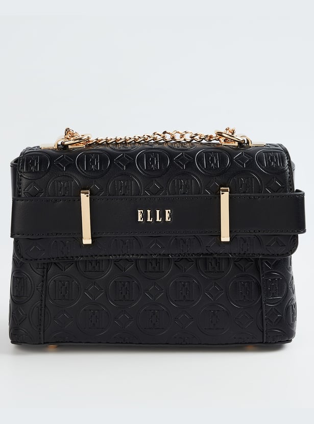 ELLE Brand Embossed Sling Bag