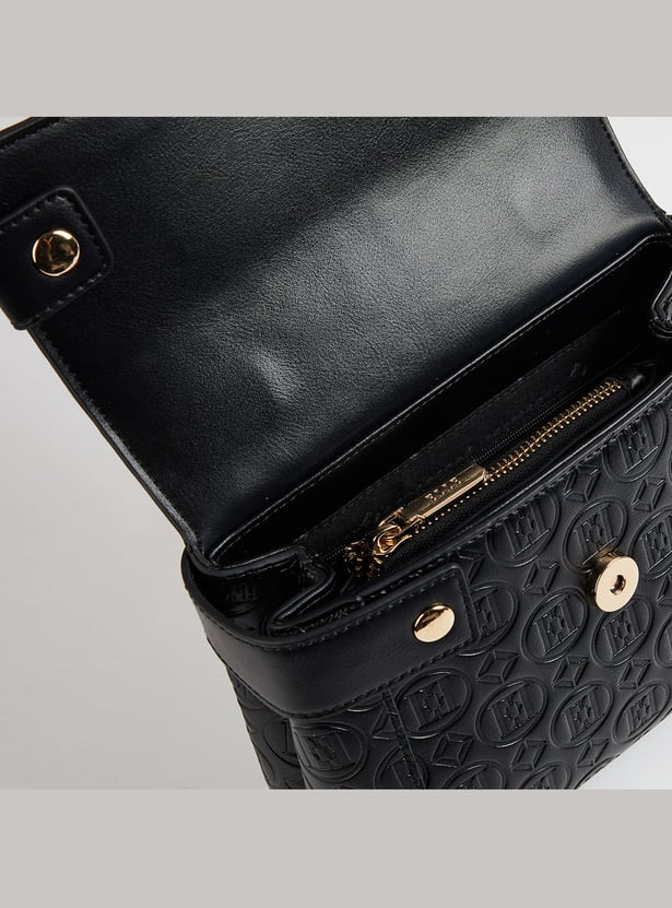 ELLE Brand Embossed Sling Bag