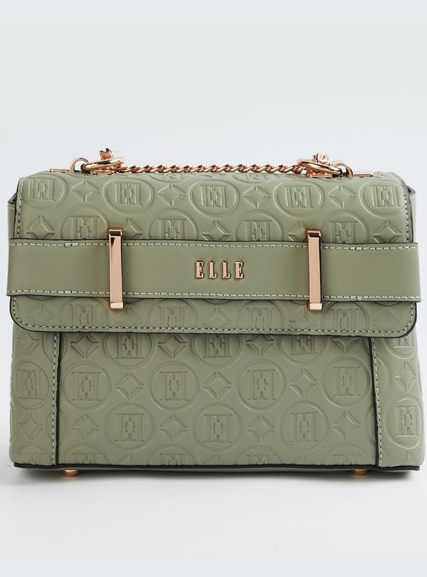 ELLE Brand Embossed Sling Bag