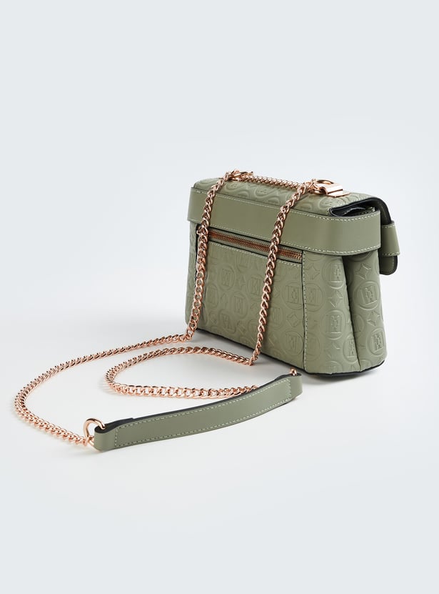 ELLE Brand Embossed Sling Bag